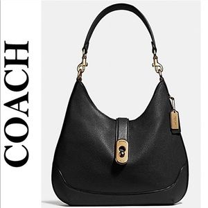 Coach Leather Amber Hobo Shoulder Bag